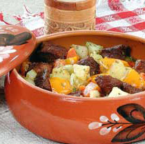 Marina, one of Russia brides and her traditional food 